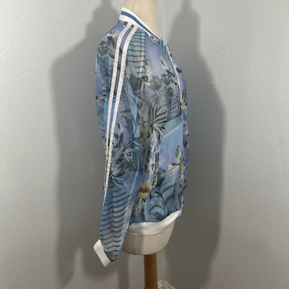 Anta Track Jacket Womens XL Blue Tropical Activewear Casual - Picture 4 of 8